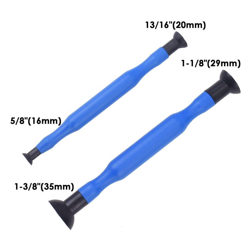 DEDC مجموعة أدوات طحن صمامات مزدوجة النهاية DEDC 2PCS مع أكواب شفط - Image 4